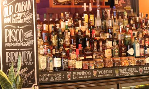 Interior of a bar