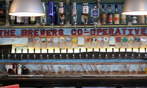 Interior of a bar