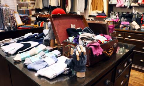 Glove and sock display