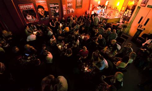 Interior of bar