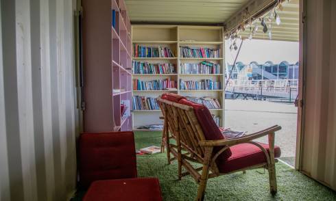 Interior of container