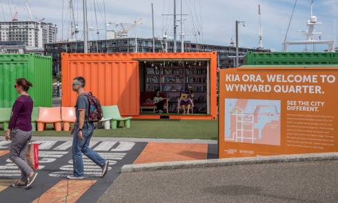 Exterior of container