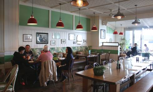 Interior of eatery