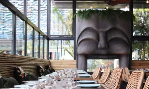 Interior of eatery