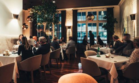 Interior of eatery