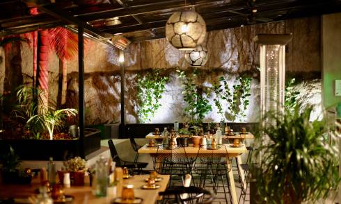 Interior of eatery