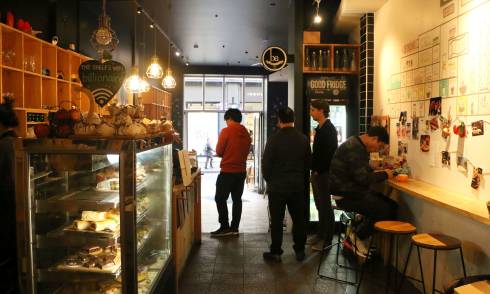 Interior of eatery