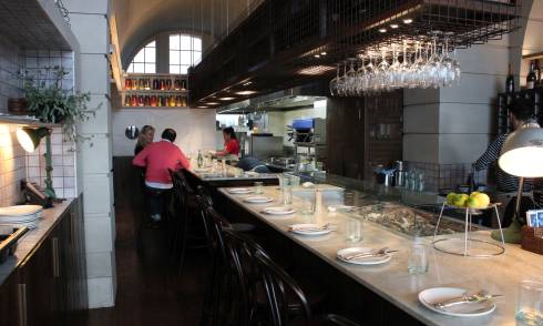 Interior of eatery