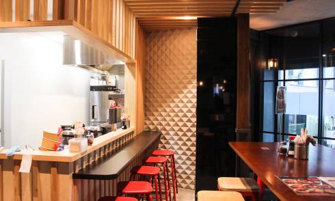 Interior of eatery