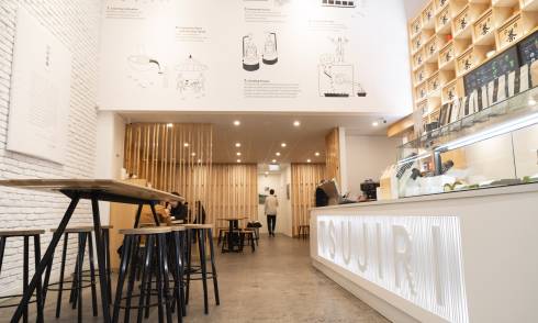 Interior of eatery