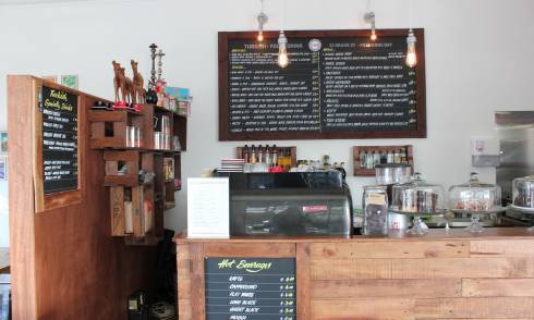 Interior of eatery