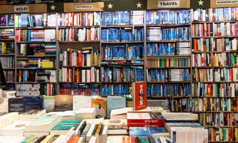Books on display