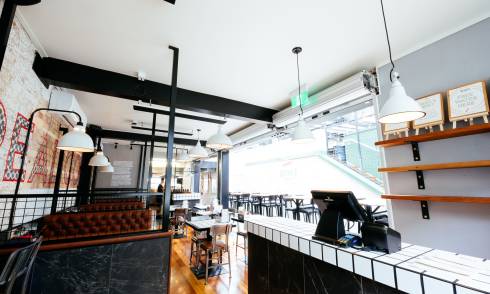 Interior of eatery
