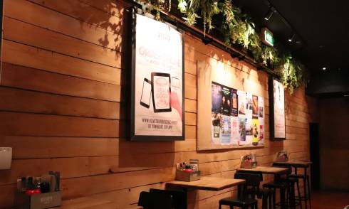 Interior of eatery