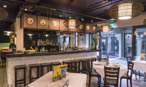 Interior of eatery
