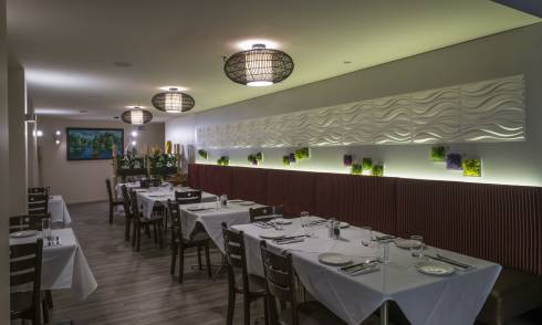 Interior of eatery