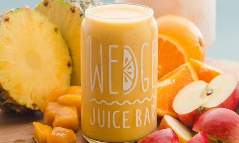 Glass of smoothie