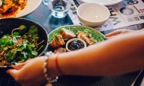 Food being served