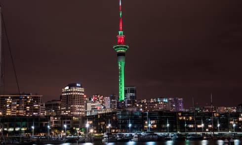 Sky Tower lighting show