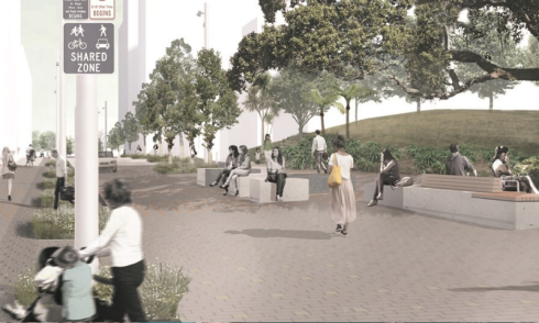 Concept image for Federal Street upgrade