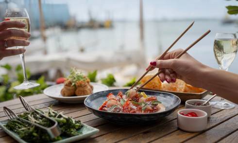 Waterside dining