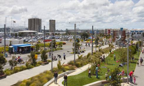 Daldy Street linear park. Image: Panuku
