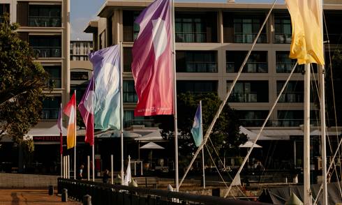 Viaduct Harbour Matariki flags