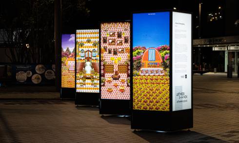 Lightboxes on Te Komititanga