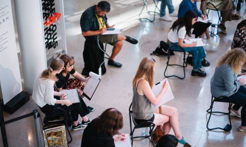 Drop-in drawing at Auckland Art Gallery 