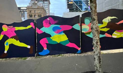 Rugby World Cup mural 