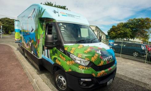 Mobile library on the waterfront