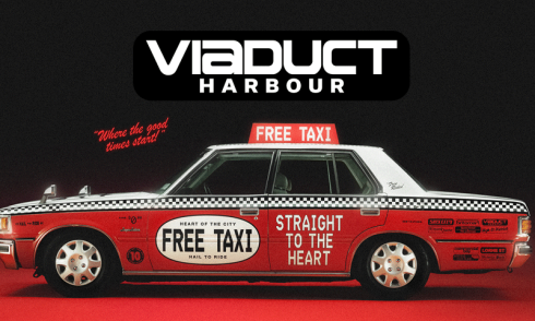 taxi viaduct banner