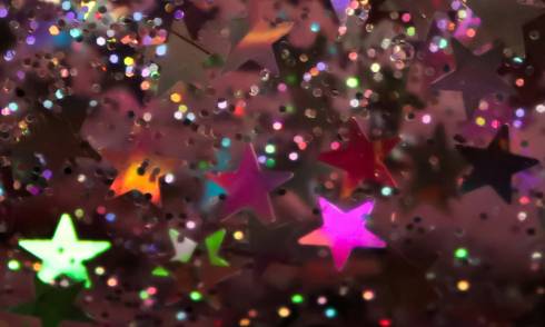 Stars sparkle glitter