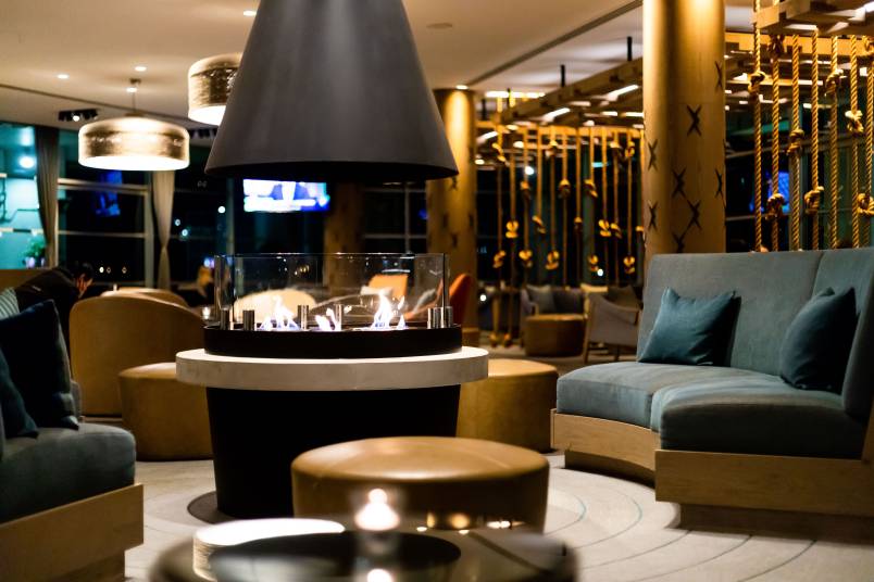 Interior of bar