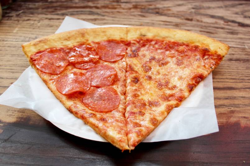 Pizza on a plate