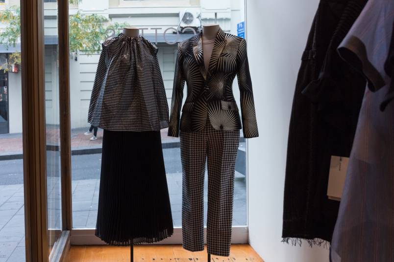 Clothes on display