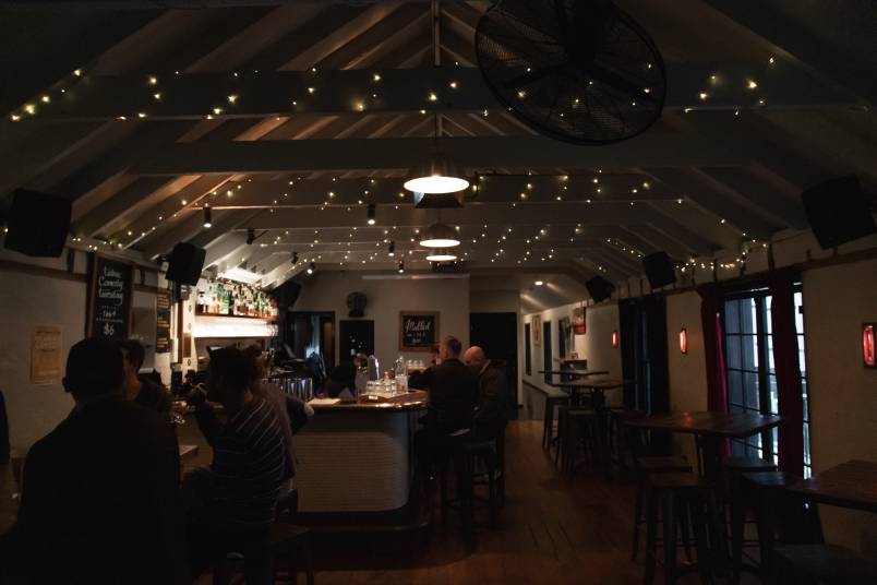 Interior of a bar