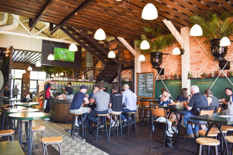 Interior of eatery