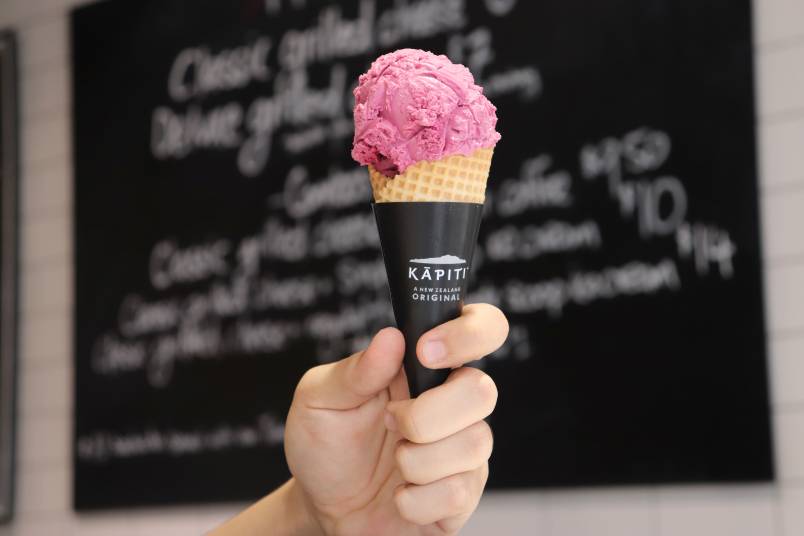 Raspberry ice-cream  