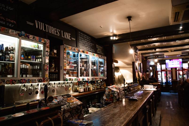 Interior of a bar