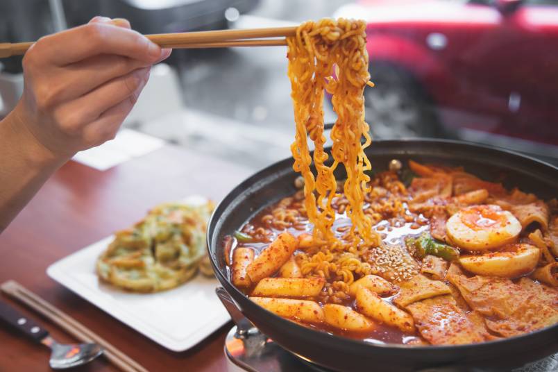 The Rolling Fish tteokbokki dish