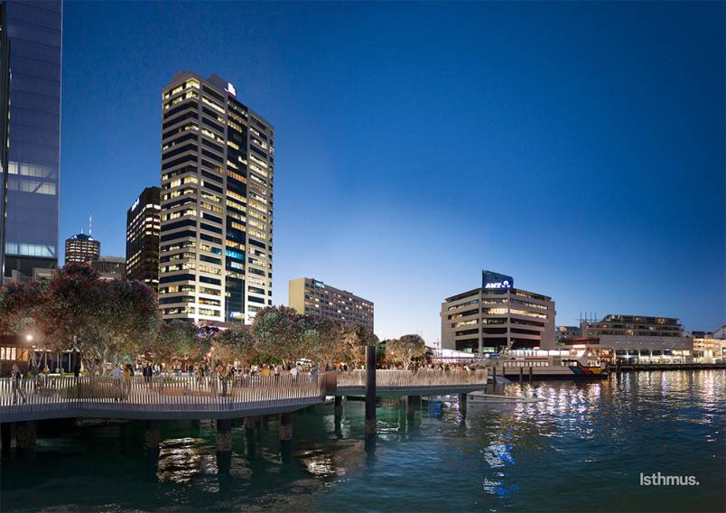Artists impression of Te Wānanga by night. Image: Auckland Transport