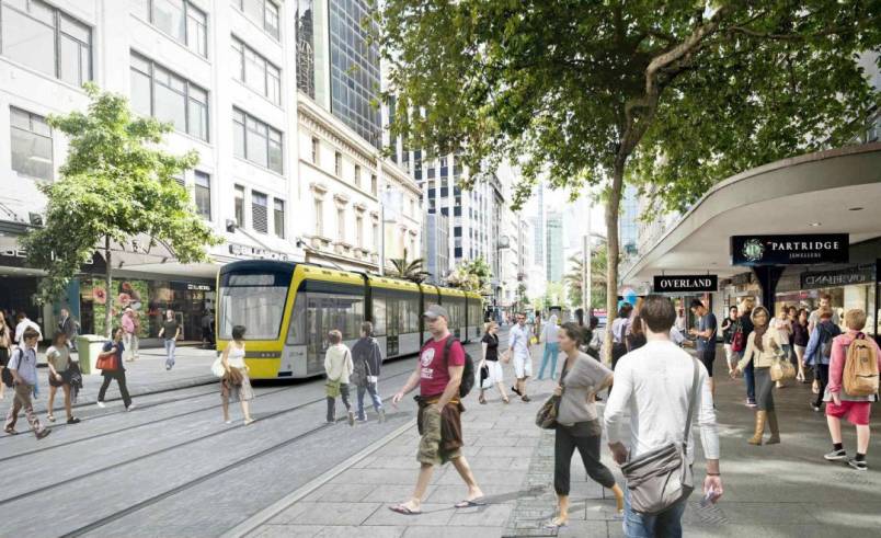 Queen Street Light Rail concept image