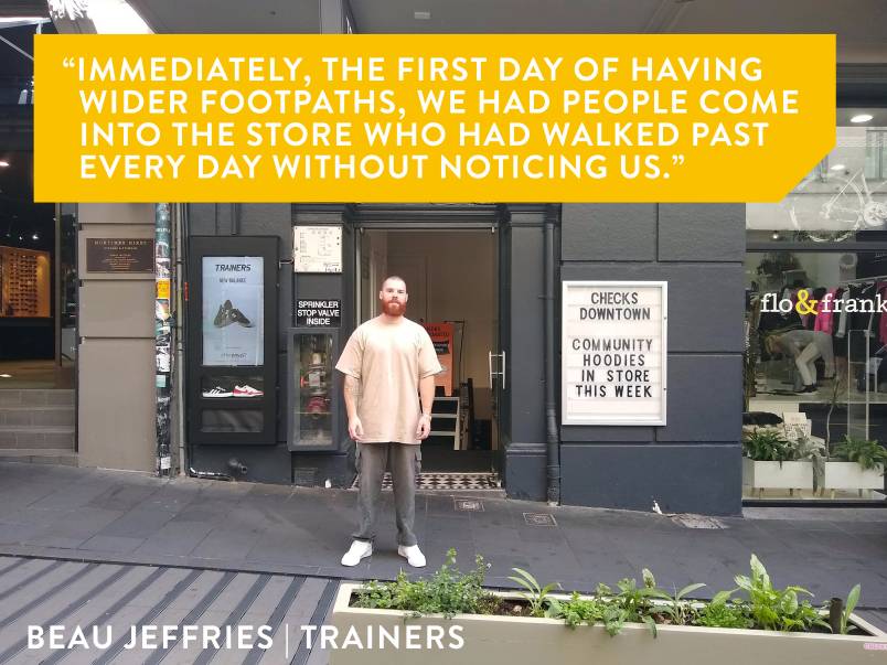 Trainers quote about High Street Pilot project stage 2