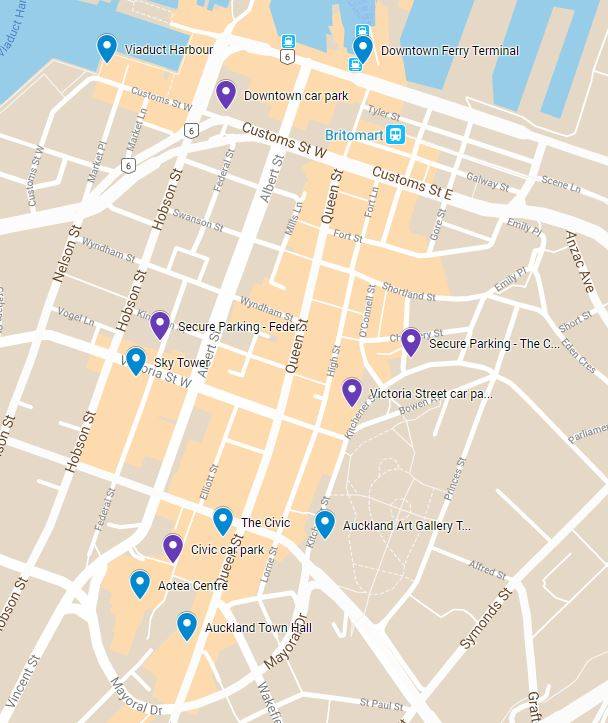 Parking and transport in the city centre