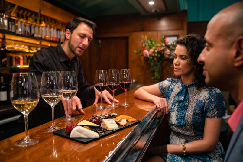 Cheese and wine flight