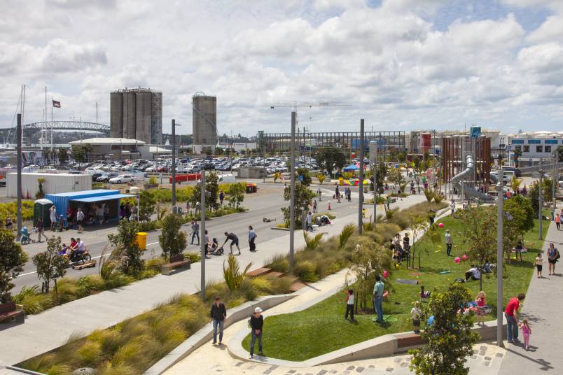 Daldy Street linear park. Image: Panuku