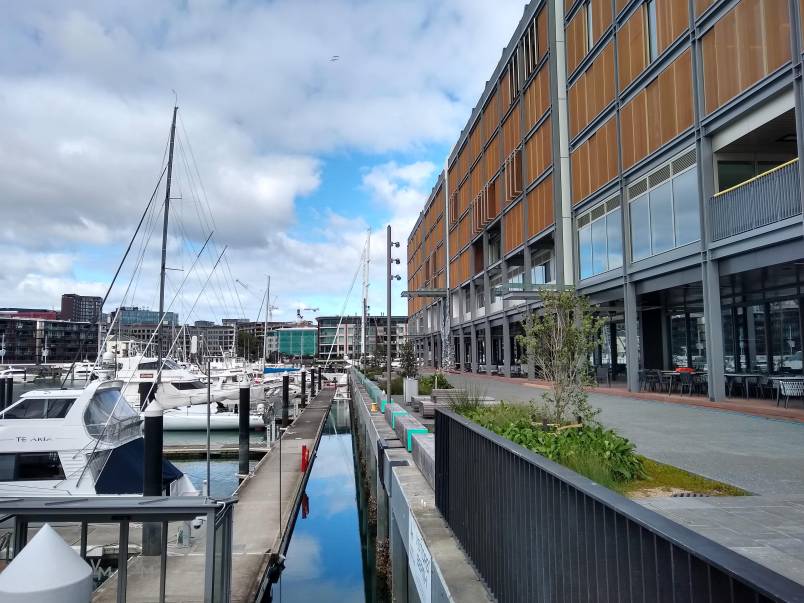 Urunga Plaza outside Park Hyatt Auckland
