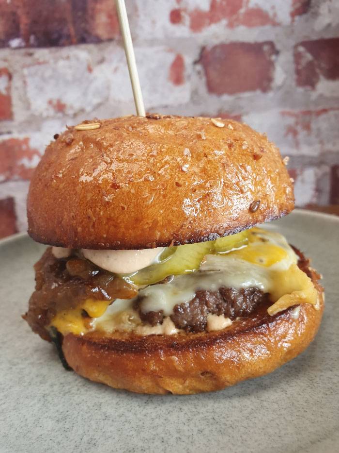 Food truck garage - classic cheeseburger