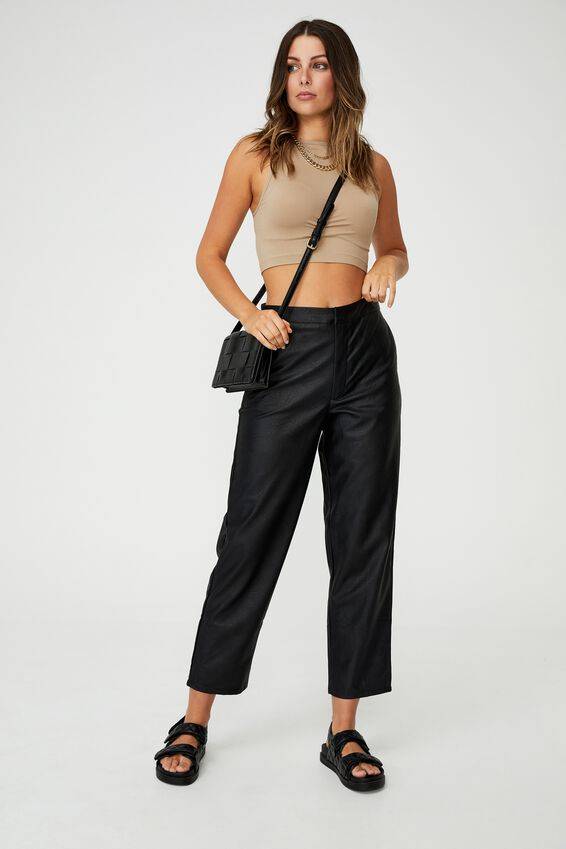 Leather pant cotton on